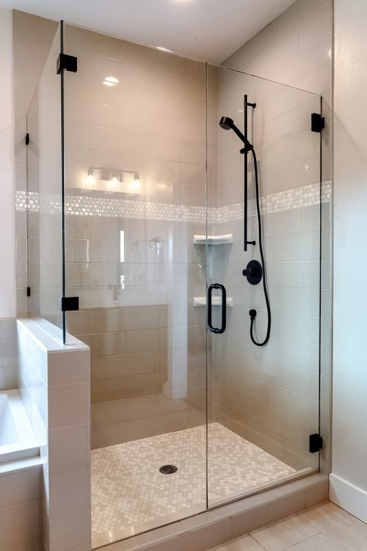 Glass Enclosed Shower