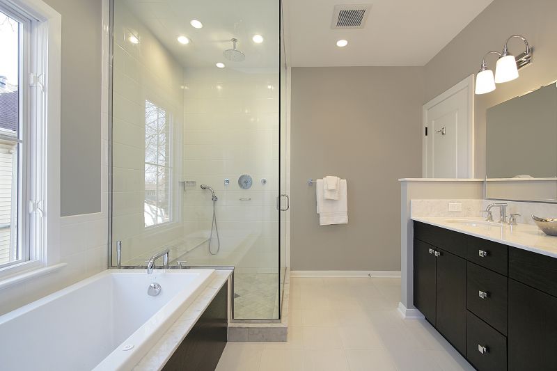 Luxury Shower with Multiple Features